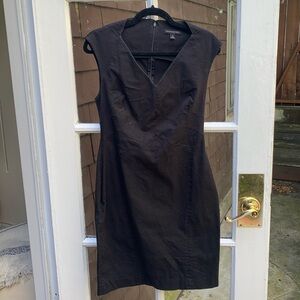 Black denim dress